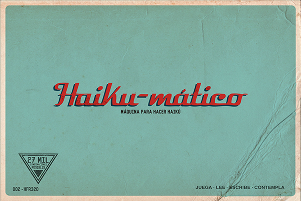 Haiku-mático, una app de creación de haikus