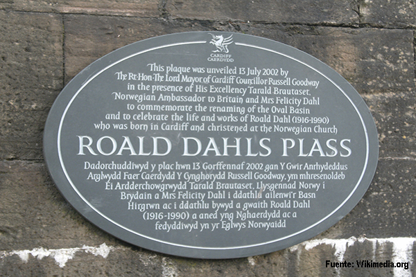 Roald Dahl Plass plaque