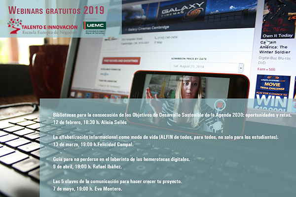 Webinars en abierto sobre biblioteca y tecnología