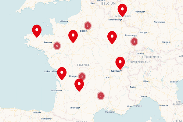 Mapa de librerías infantiles y juveniles